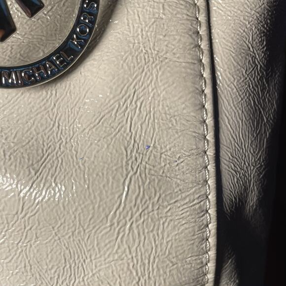 Michael Kors - Medium shoulder tote bag - Light gray - Pre-owned, fair condition - Picture 9 of 10